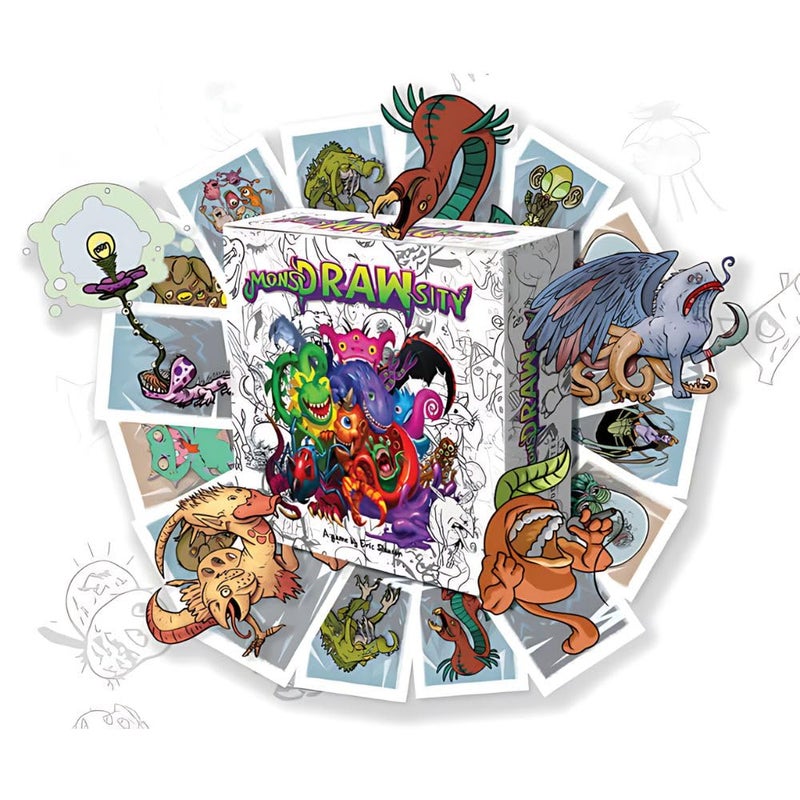 Deep Water Games MonsDRAWsity, Drawing Party Game Based on Verbal Description, Take Turns Describing & Drawing a Bizarre Monster - Be The Player Whose Drawing Most Closely Matches, 8+, 3-8 Players - Image 3